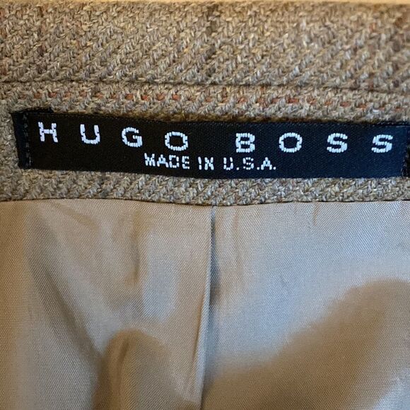 Hugo Boss for Saks Fifth Avenue Cashmere Blend Mens Light Brown Jacket. Size 38S - Picture 5 of 8